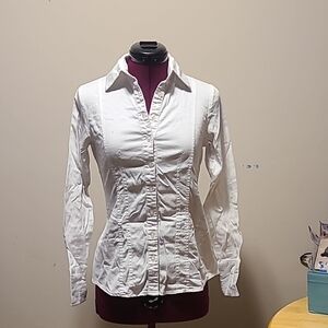 White Women's Button-Up Shirt